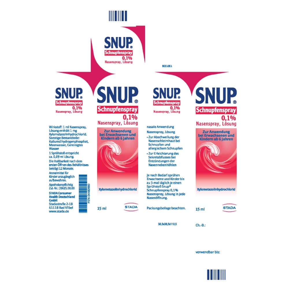SNUP Schnupfenspray 0,1% 15 ml Nasenspray