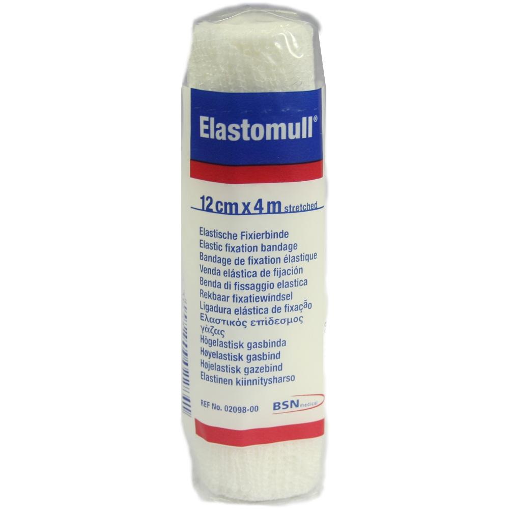 Elastomull 12cmx4m streched Elastische Fixierbinde 1 St Binden