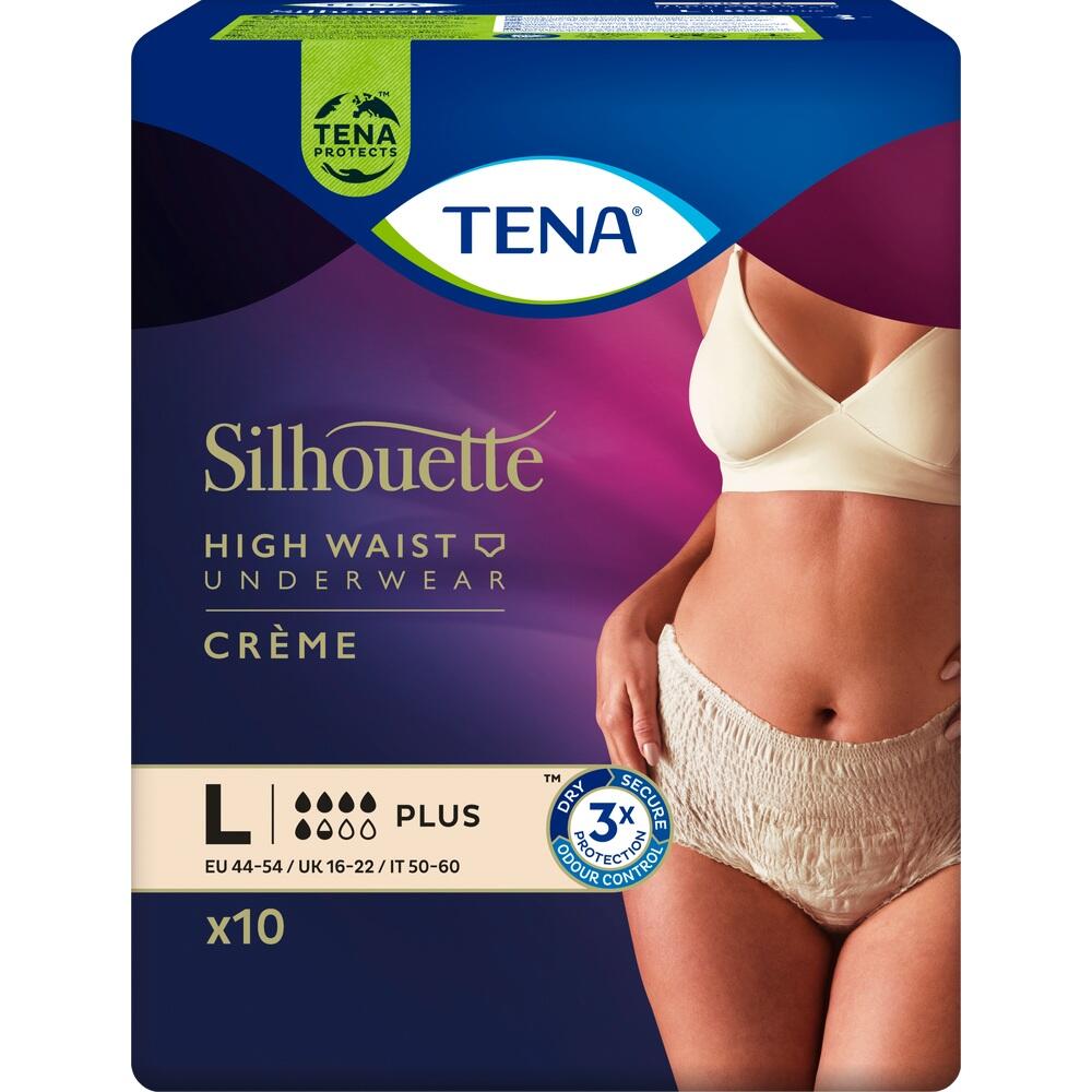 TENA Silhouette CRÈME PLUS L Taillenhohe Pants 4X10 St