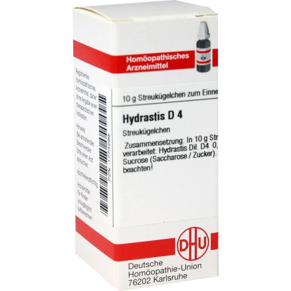 HYDRASTIS D 4 Globuli 10 g Globuli