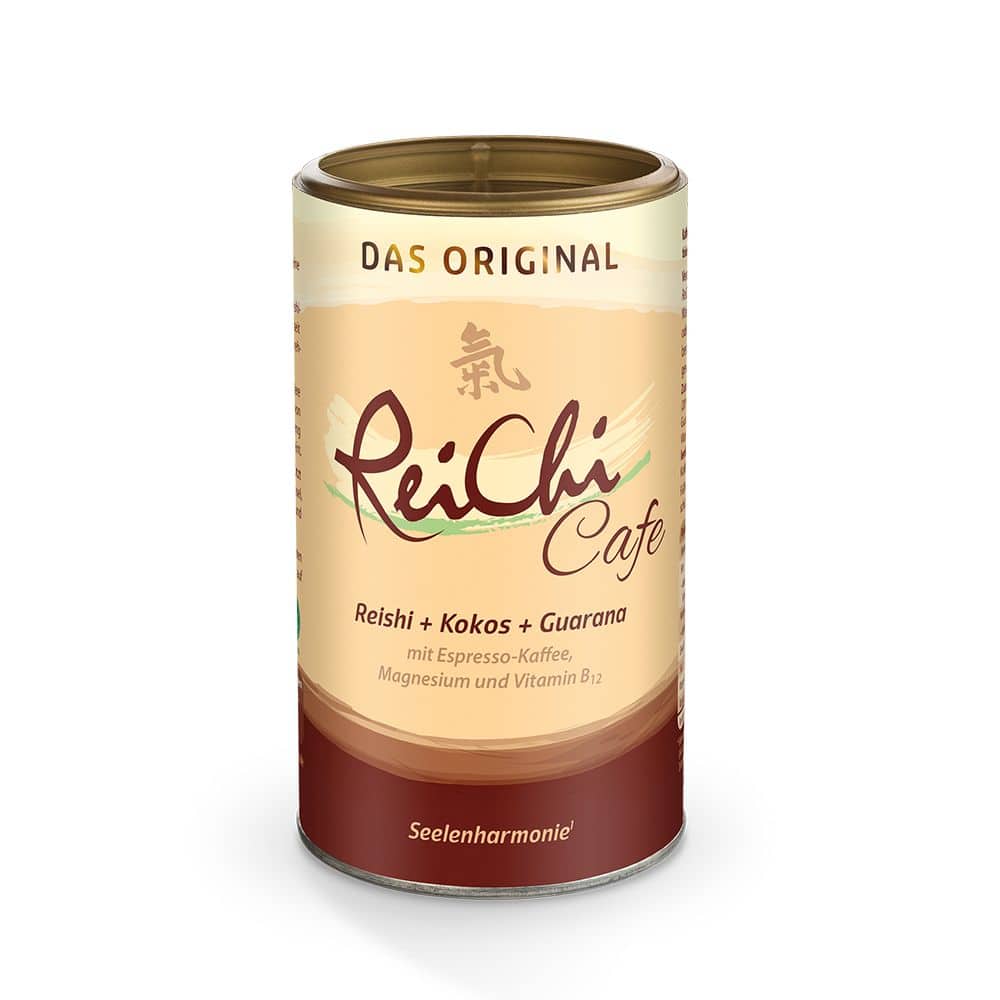 ReiChi Cafe Reishi-Pilz Espresso Kaffee Kokos vegan
