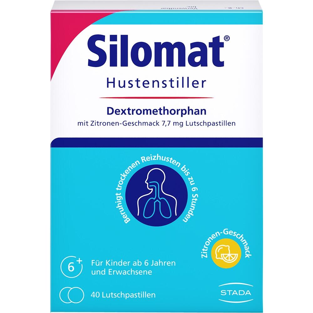 Silomat Hustenstiller Dextromethorphan Zitrone 40 St Lutschpastillen