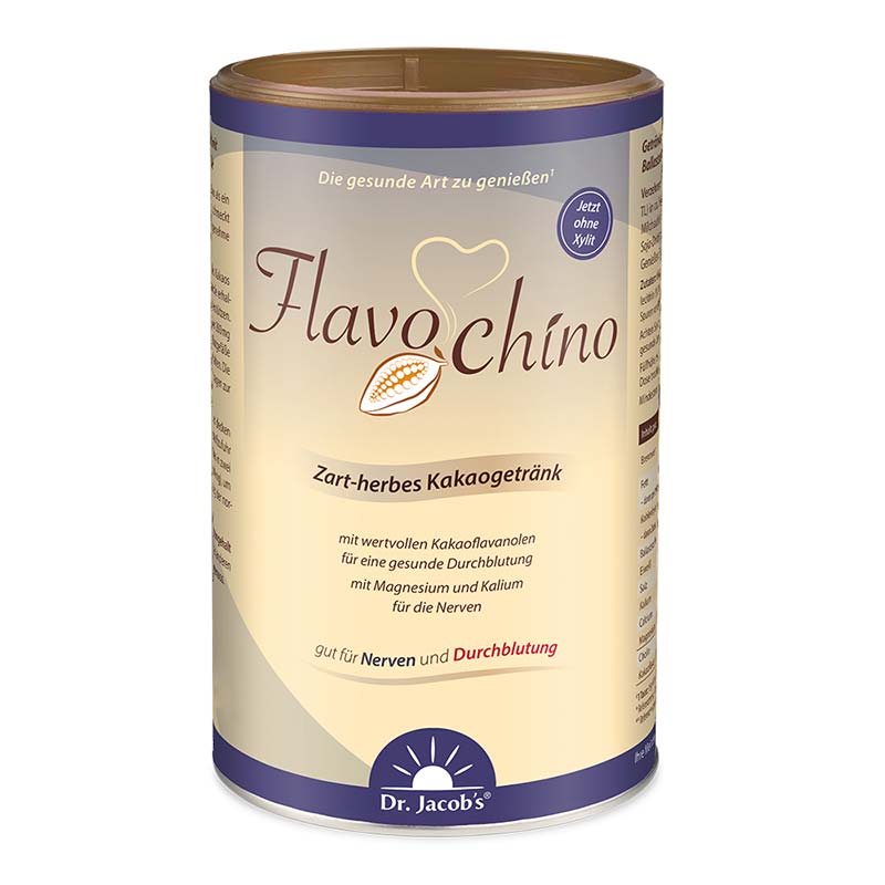 Flavochino zart herbes Kakao Getränk Flavanole Xylit vegan