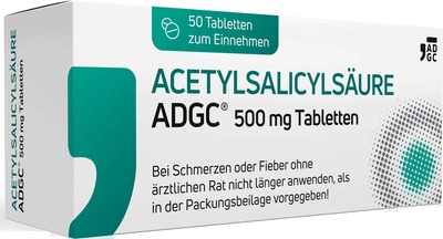 ACETYLSALICYLSÄURE ADGC 500mg  50 St Tabletten