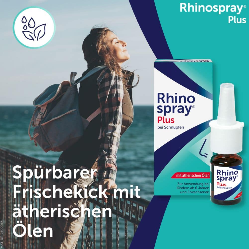 Rhinospray Plus Nasenspray bei Schnupfen 10 ml Dosierspray