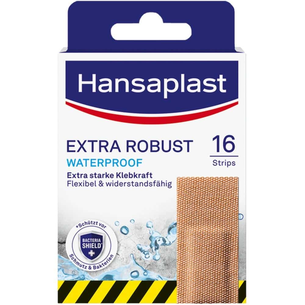 Hansaplast EXTRA ROBUST  WATERPROOF 16 Strips 16 St Pflaster