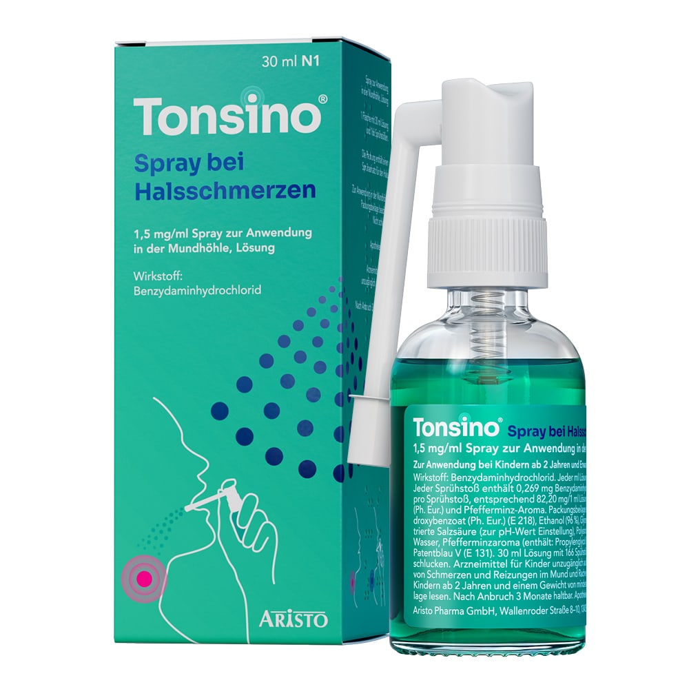 Tonsino Spray bei Halsschmerzen 30 ml Spray