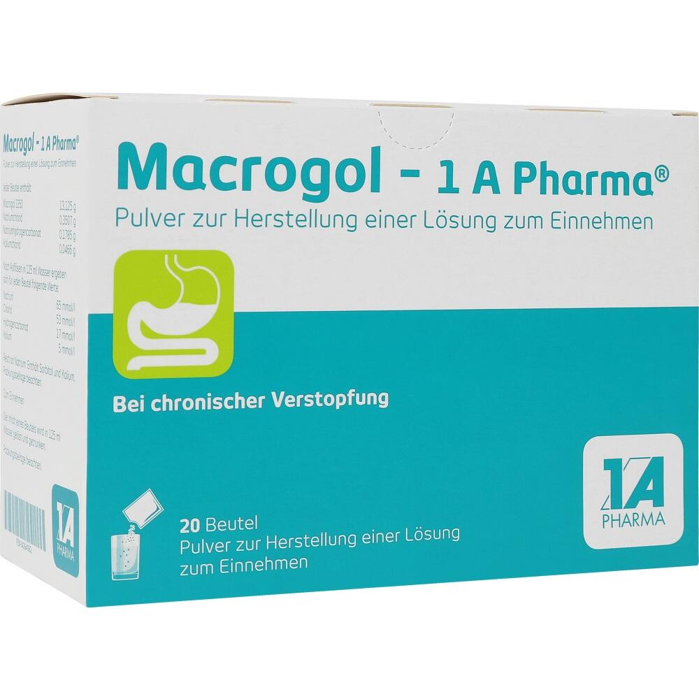 Macrogol-1a Pharma Pulver zur Herstellung einer Lösung zum einnehmen 20 St Pulver zur Herstellung einer Lösung zum Einnehmen