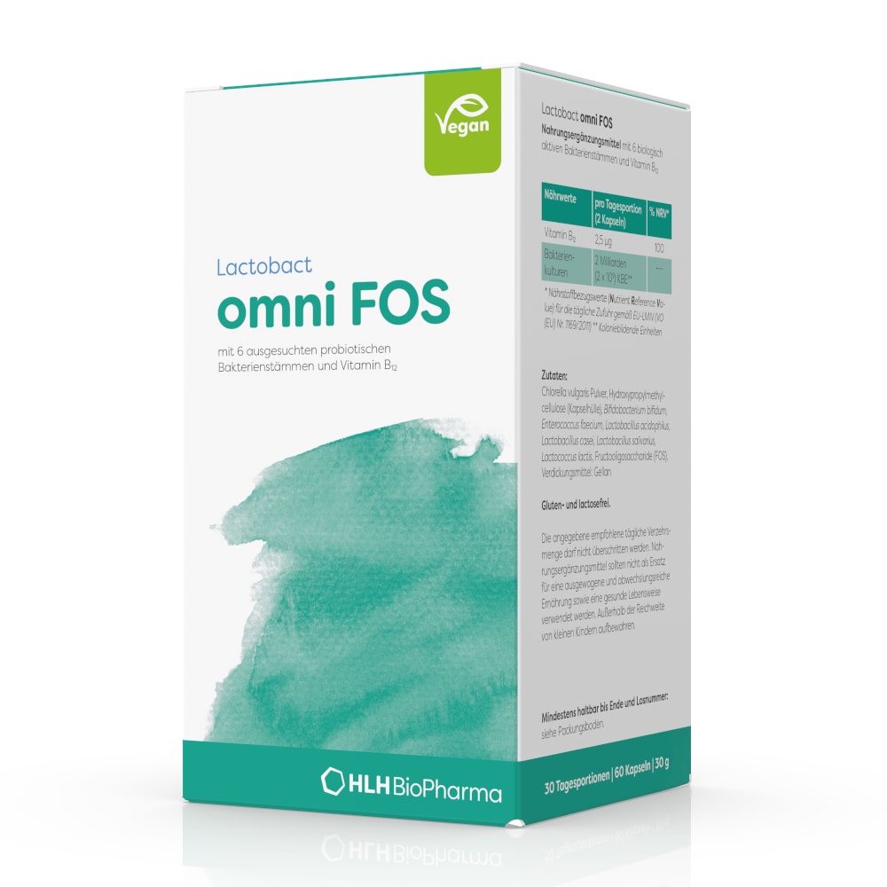 Lactobact omni FOS magensaftresistente Kapseln 60 St Kapseln magensaftresistent