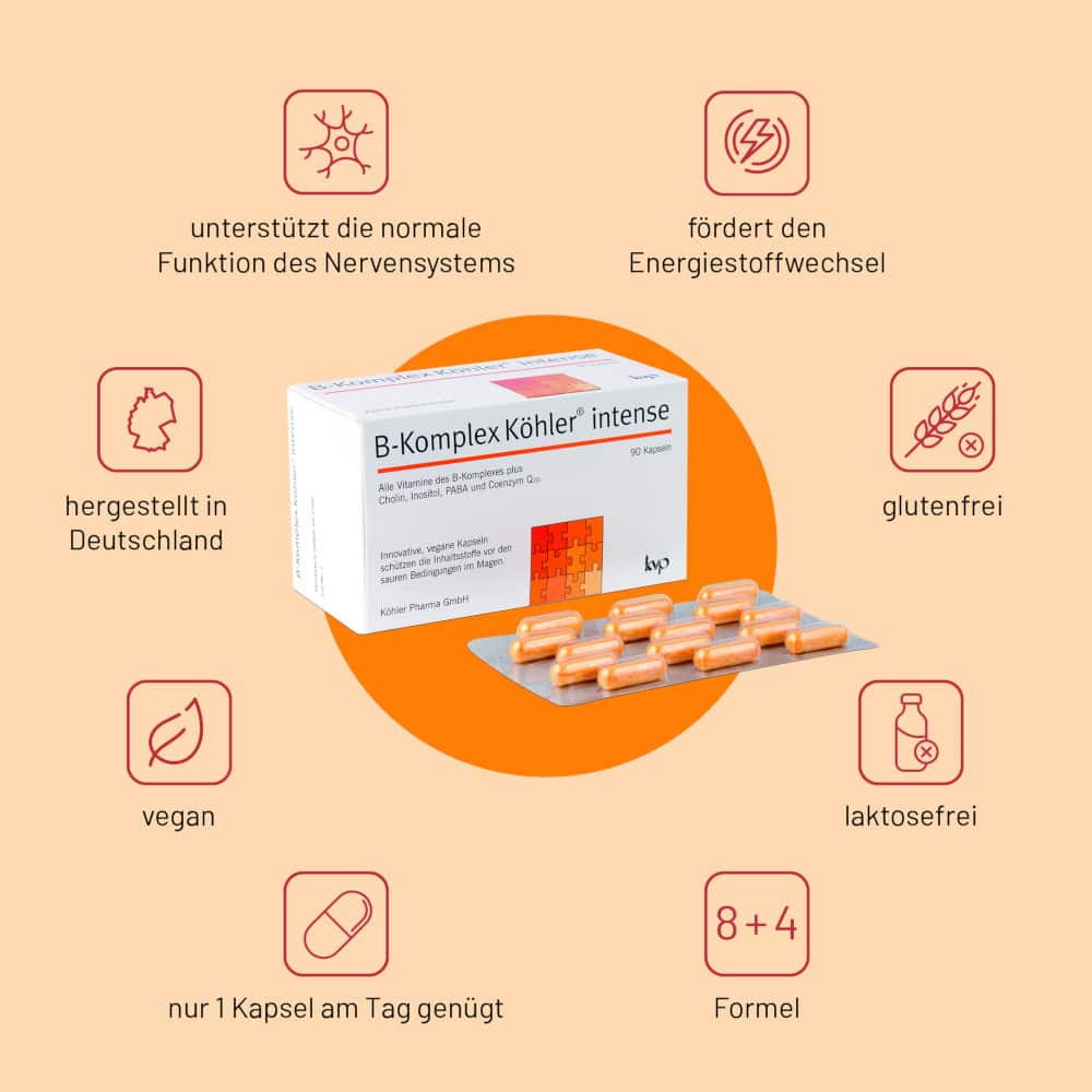 B-Komplex Köhler intense 90 St Kapseln