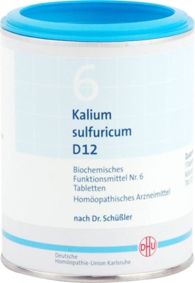 BIOCHEMIE DHU 6 Kalium sulfuricum D 12 Tabletten 1000 St Tabletten