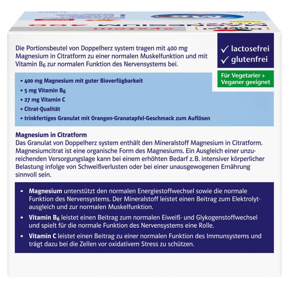 Doppelherz system MAGNESIUM 400  40 St Granulat