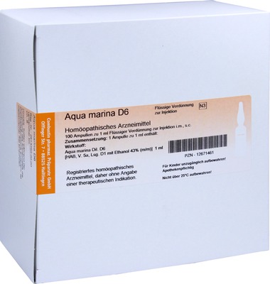 AQUA MARINA D 6 Ampullen 100X1 ml Ampullen