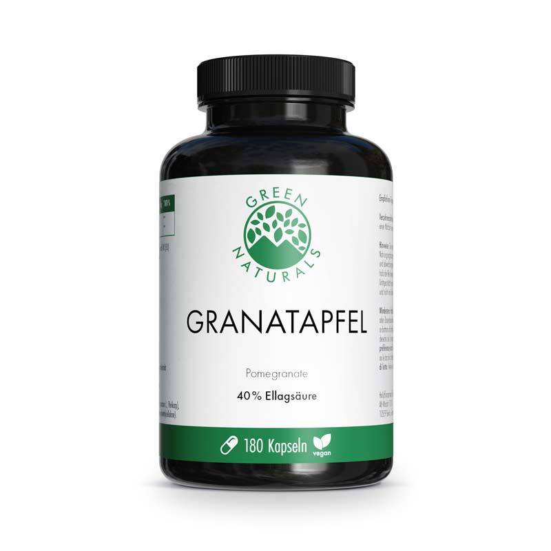 GREEN NATURALS GRANATAPFEL + 40% Ellagsäure 180 St Kapseln