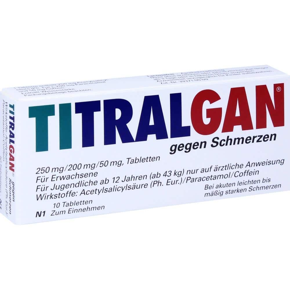 TITRALGAN gegen Schmerzen 10 St Tabletten