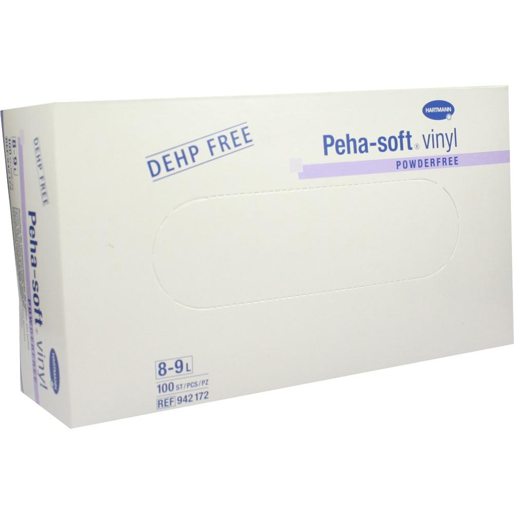 Peha-soft Vinyl Untersuchungshandschuhe unsteril puderfrei L 100 St Handschuhe