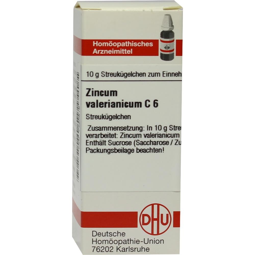 ZINCUM VALERIANICUM C 6 Globuli 10 g Globuli