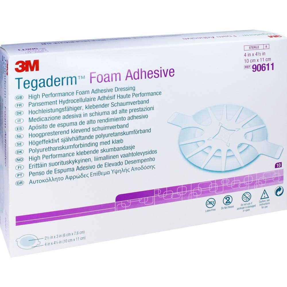 TEGADERM Foam Adhesive 10x11 cm oval 90611 10 St Verband