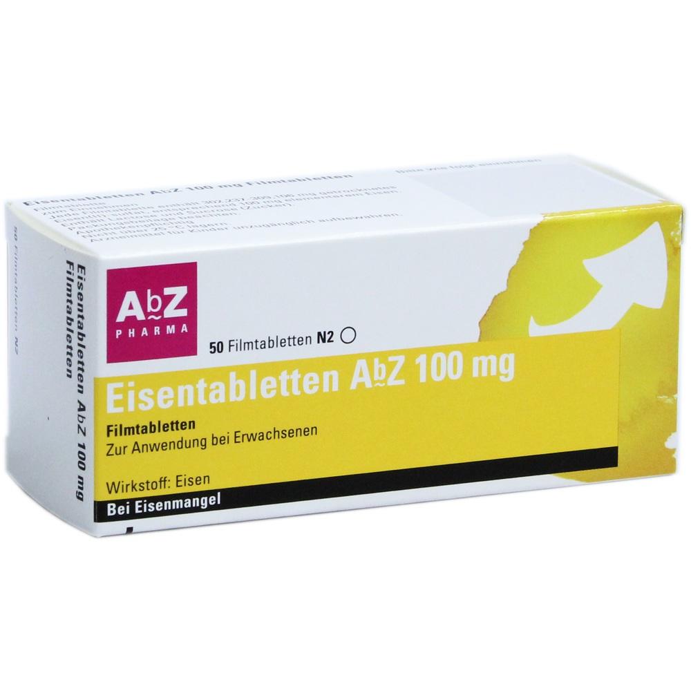 Eisentabletten AbZ 50 St Filmtabletten