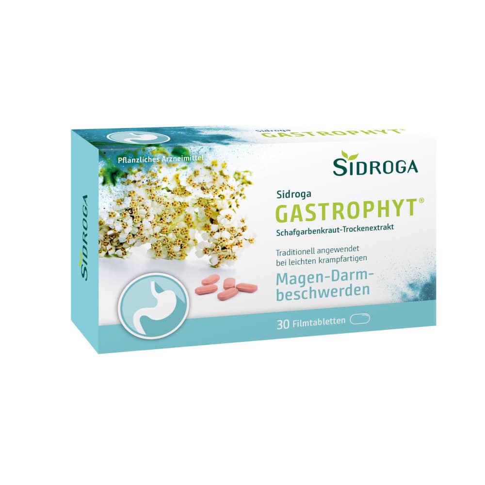 Sidroga GASTROPHYT Schafgarbenkraut-Trockenextrakt 30 St Filmtabletten