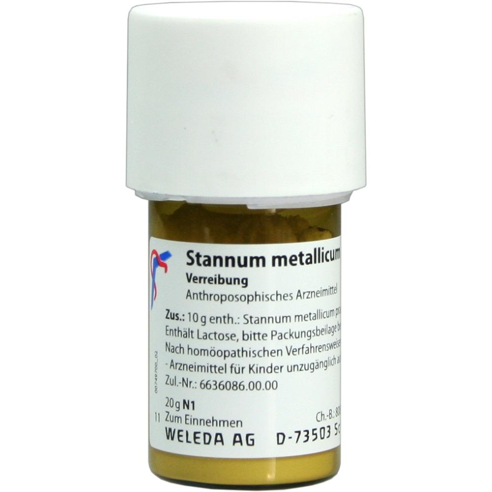 WELEDA STANNUM METALLICUM praeparatum D 8 Trituration 20 g Trituration