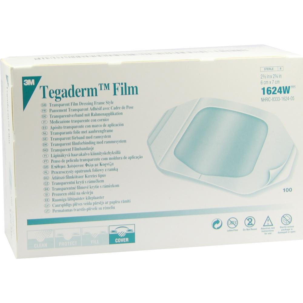 TEGADERM 3M Film 6x7 cm 1624W 100 St Pflaster
