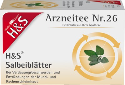 H&S Arzneitee Salbeiblätter 20X1.6 g Filterbeutel
