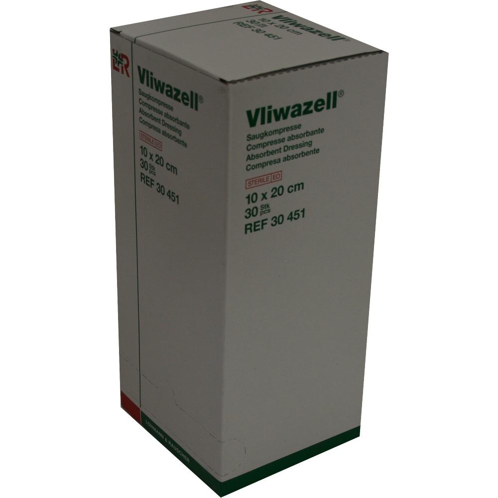 VLIWAZELL Saugkompressen 10x20 cm steril 30 St Kompressen