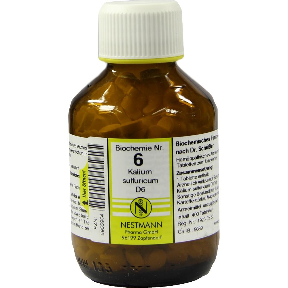 BIOCHEMIE 6 Kalium sulfuricum D 6 Tabletten 400 St Tabletten