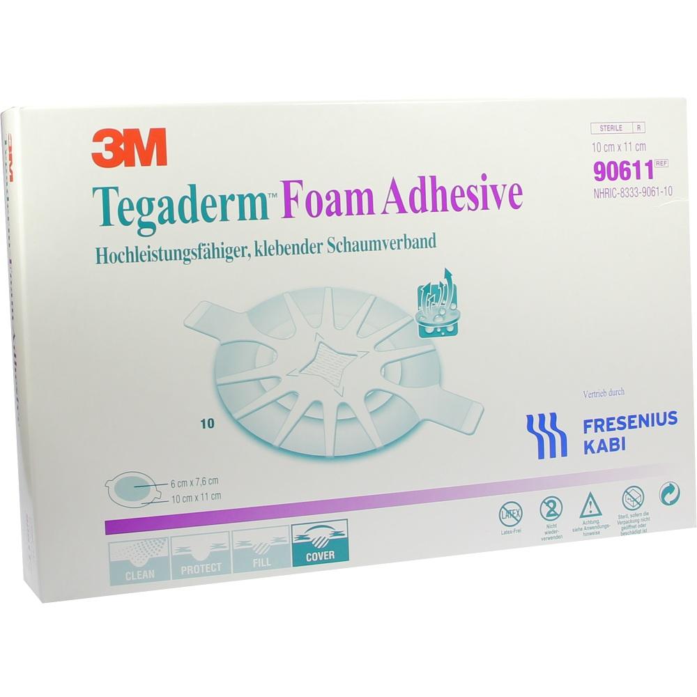 TEGADERM Foam Adhesive FK 10x11 cm oval 90611 10 St Verband