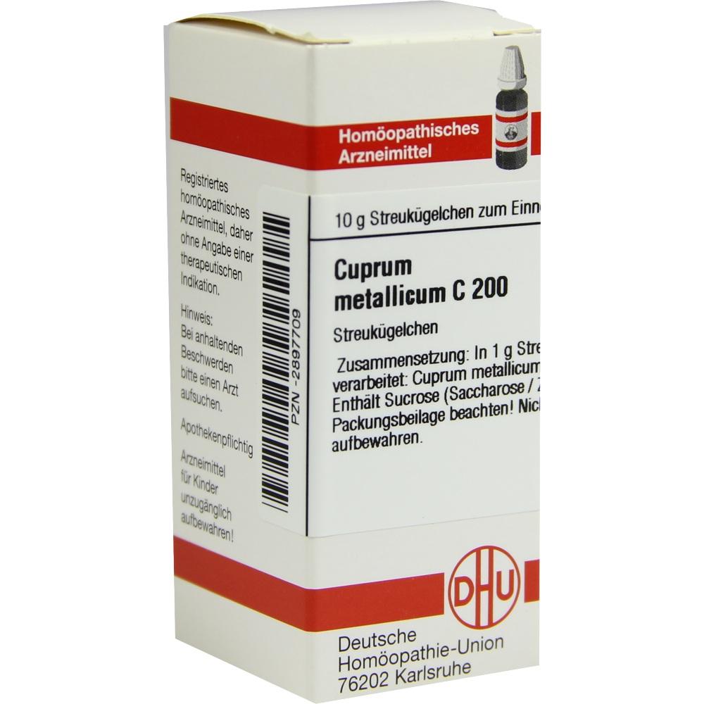 CUPRUM METALLICUM C 200 Globuli 10 g Globuli