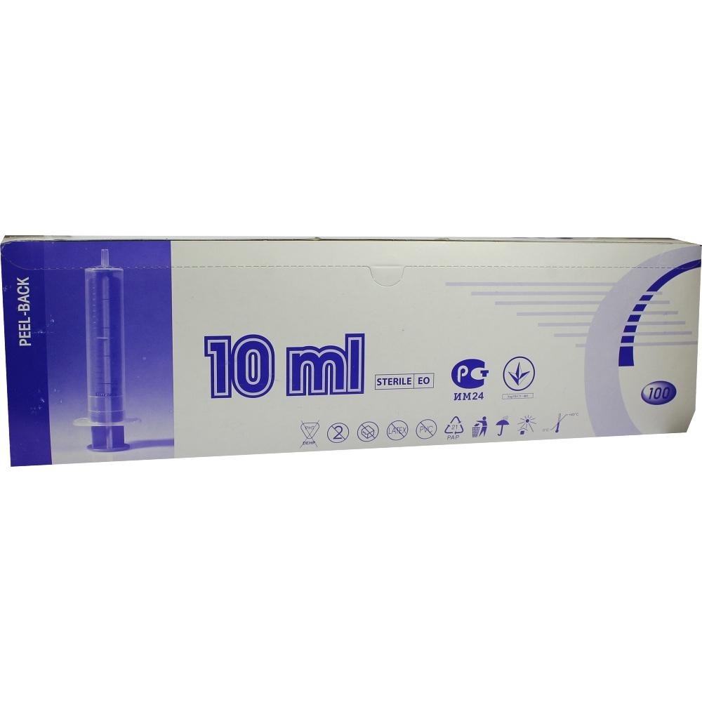 SPRITZE 10 ml 2teilig Luer exzentrisch 100 St Spritzen