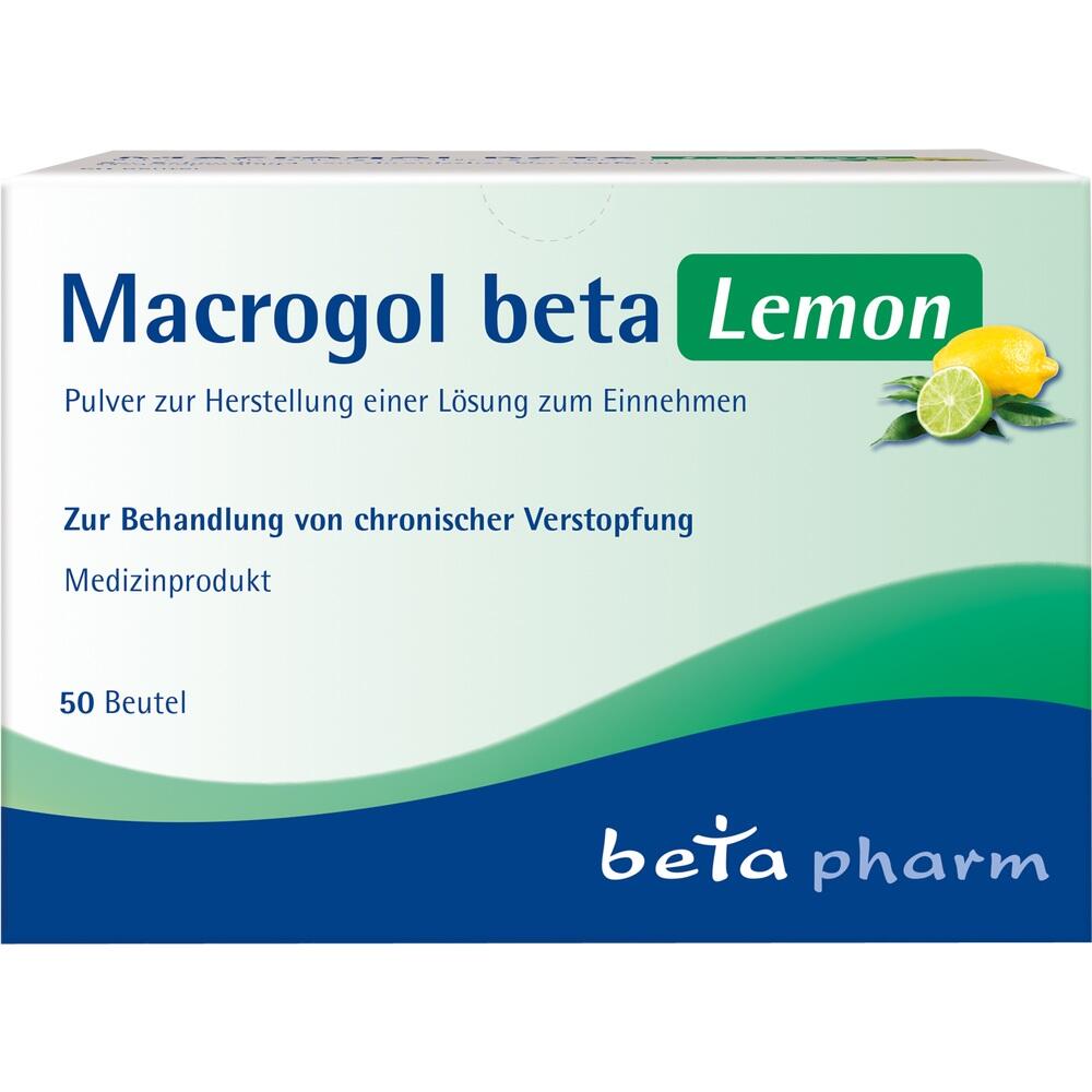 Macrogol beta Lemon 50 St Pulver zur Herstellung einer Lösung zum Einnehmen