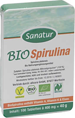 SPIRULINA BIO  100 St Tabletten