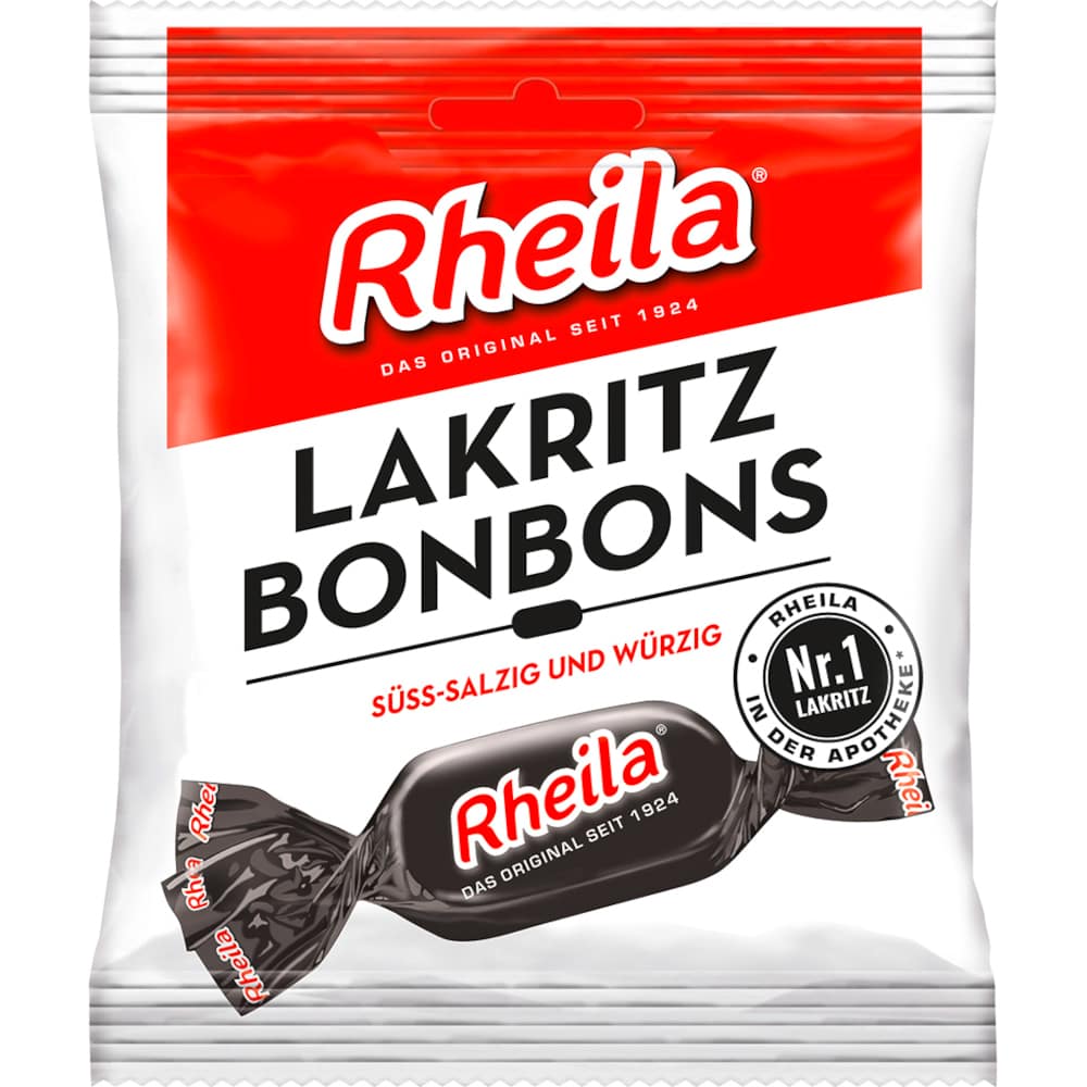 RHEILA Lakritz Bonbons mit Zucker 50 g Bonbons