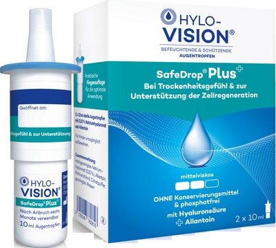 HYLO VISION SafeDrop Plus Augentropfen 2X10 ml Augentropfen
