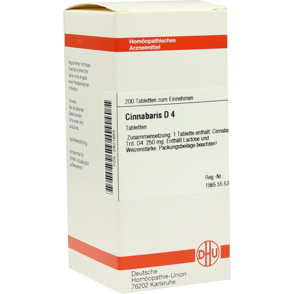 CINNABARIS D 4 Tabletten 200 St Tabletten