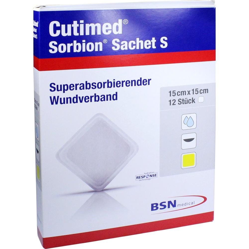SORBION Cutimed Sachet S Wundauflage 15x15 cm 12 St Pflaster