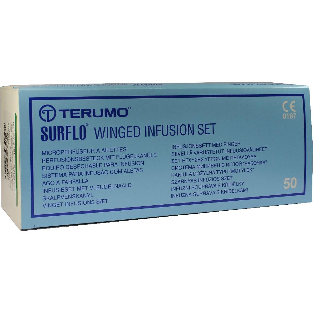SURFLO Perfusionsbesteck 21 G 30 cm grün 50 St