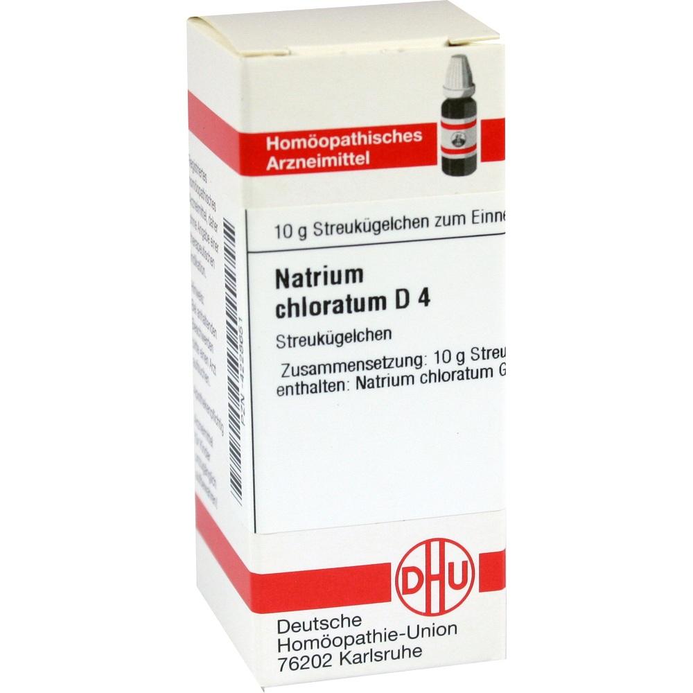 NATRIUM CHLORATUM D 4 Globuli 10 g Globuli