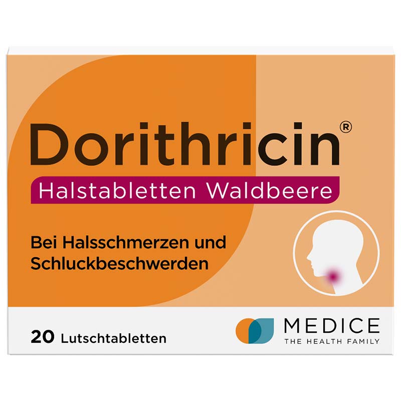 Dorithricin Waldbeere Lutschtabletten bei Halsschmerzen 20 St Lutschtabletten