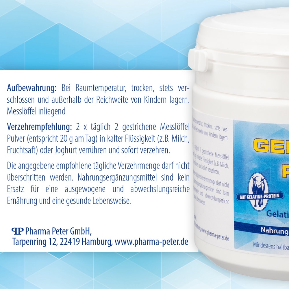 Gelatine RIND Pulver Dose 250 g 250 g Pulver