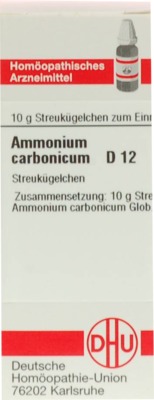 AMMONIUM CARBONICUM D 12 Globuli 10 g Globuli