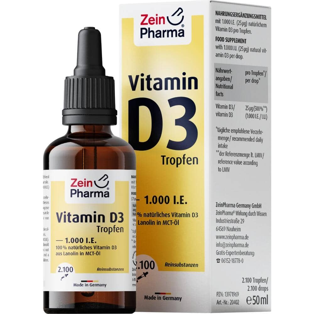 Zein Pharma Vitamin D3 Tropfen 1.000 I.E. 50 ml Tropfen