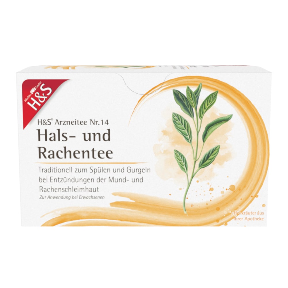 H&S Arzneitee Hals- und Rachentee 20X2.5 g Filterbeutel