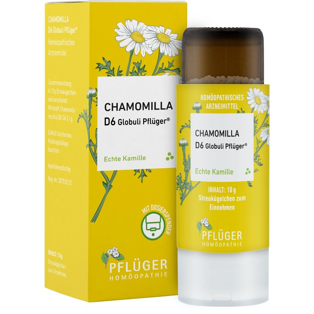 Chamomilla D6 Globuli Pflüger Dosierspender 10 g Globuli