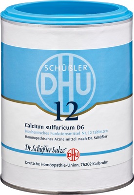 BIOCHEMIE DHU 12 Calcium sulfuricum D 6 Tabletten 1000 St Tabletten