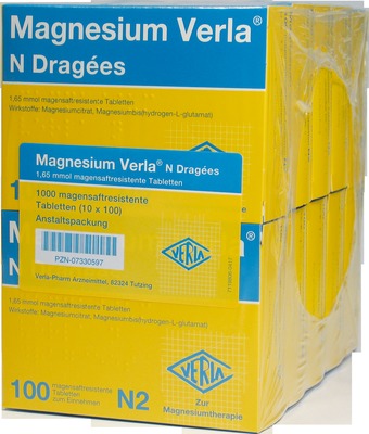 Magnesium Verla N Dragées  10X100 St Tabletten magensaftresistent