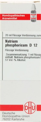 NATRIUM PHOSPHORICUM D 12 Dilution 20 ml Dilution