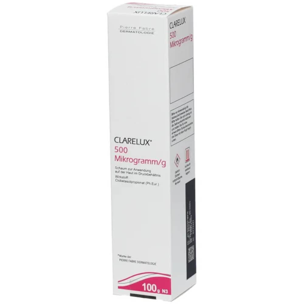 CLARELUX 500 Mikrogramm 100 g Schaum